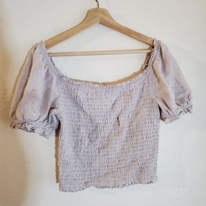 Off the shoulder elastic top